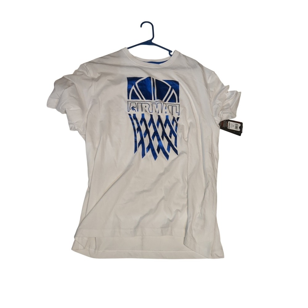 NWT AND1 Air Mail Basketball T-Size 3XL White Shimmering Blue, Score The Hook-Up